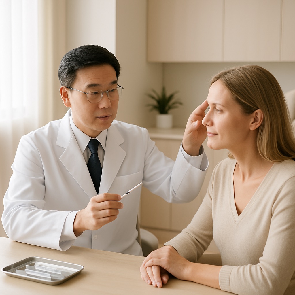 Wrinkle-relaxing injection consultation