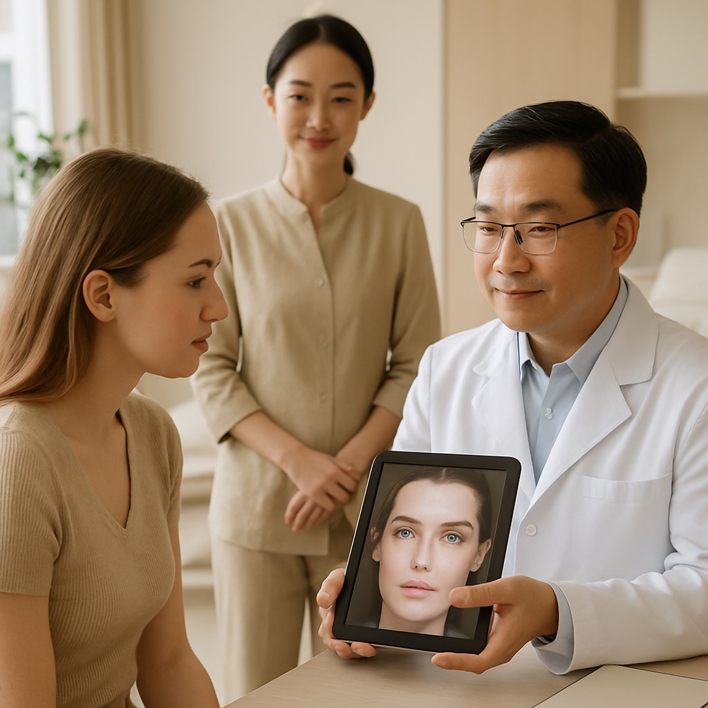 Eyelid and nose aesthetic consultation