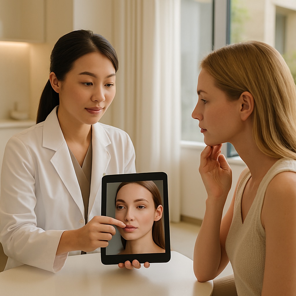 Facial contouring and jawline planning