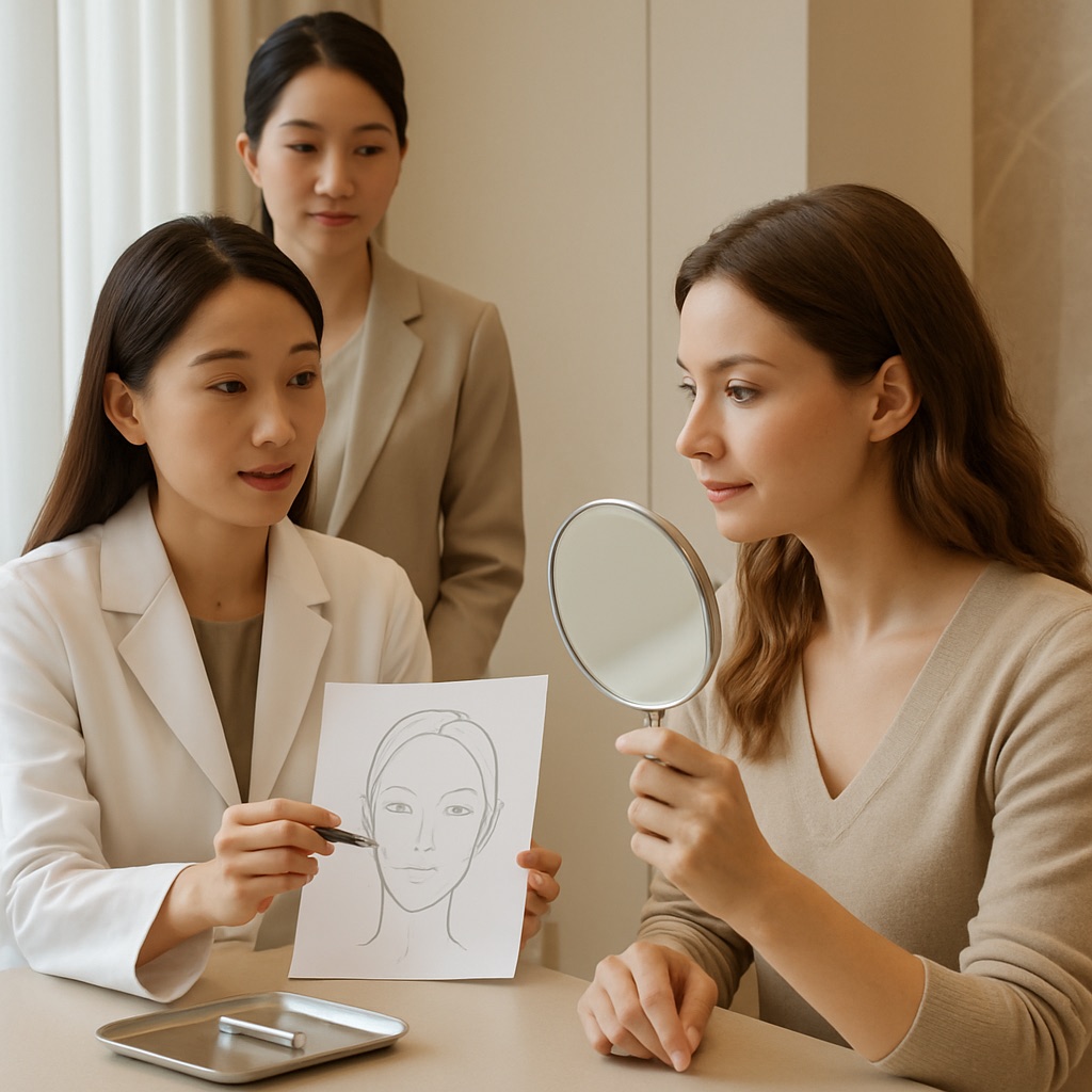Dermal filler consultation route